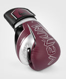 VENUM-04260-613 ELITE EVO MUYA THAI BOXING GLOVES 8-16 OZ Burgundy Silver