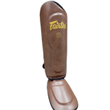 FAIRTEX SP9 ULTRA ERGO SHIN GUARD PROTECTOR S-XL BROWN