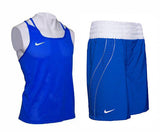 NIKE DRI-FIT Competition Boxing Set Vest Tank Top & Shorts Trunks XS-XXL 3 Colours Black / Red / Blue