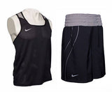NIKE DRI-FIT Competition Boxing Set Vest Tank Top & Shorts Trunks XS-XXL 3 Colours Black / Red / Blue