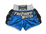 TFM The Fight Master Muay Thai Boxing Shorts XXS-XXXL Blue Unisex Adults & Kids