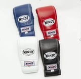 WINDY TBG4 MUAY THAI BOXING PUNCHING BAG GLOVES OPEN THUMB Leather M-XL Blue