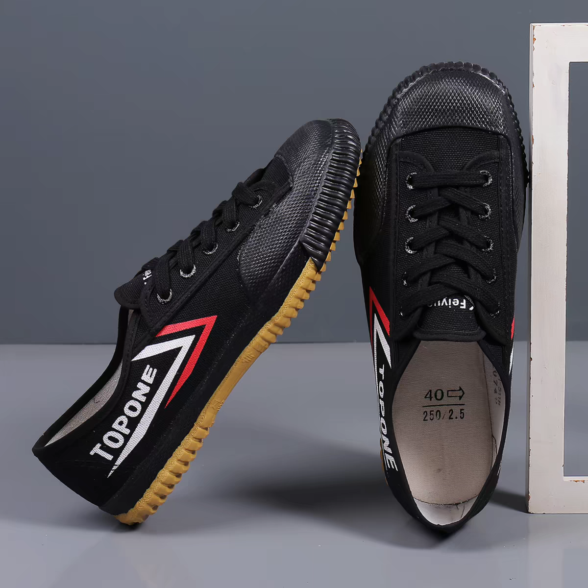 Feiyue comfortable canvas shoes. Martial arts, taichi, kung-fu Amazon.com: DABOWEN Top One Kung Fu Running Shoes,Slip on  main image 2