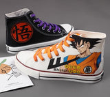 Warrior Dargon Ball Kung Fu Skate Sports Street Fashion Shoes / Sneakers Mid Top Size 34-44 Unisex Youth Adult