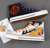 Warrior Dargon Ball Kung Fu Skate Sports Street Fashion Shoes / Sneakers Mid Top Size 34-44 Unisex Youth Adult