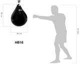 FAIRTEX HB16 WATER PUNCHING HEAVY BAG UNFILLED 58 x 46 cm Black