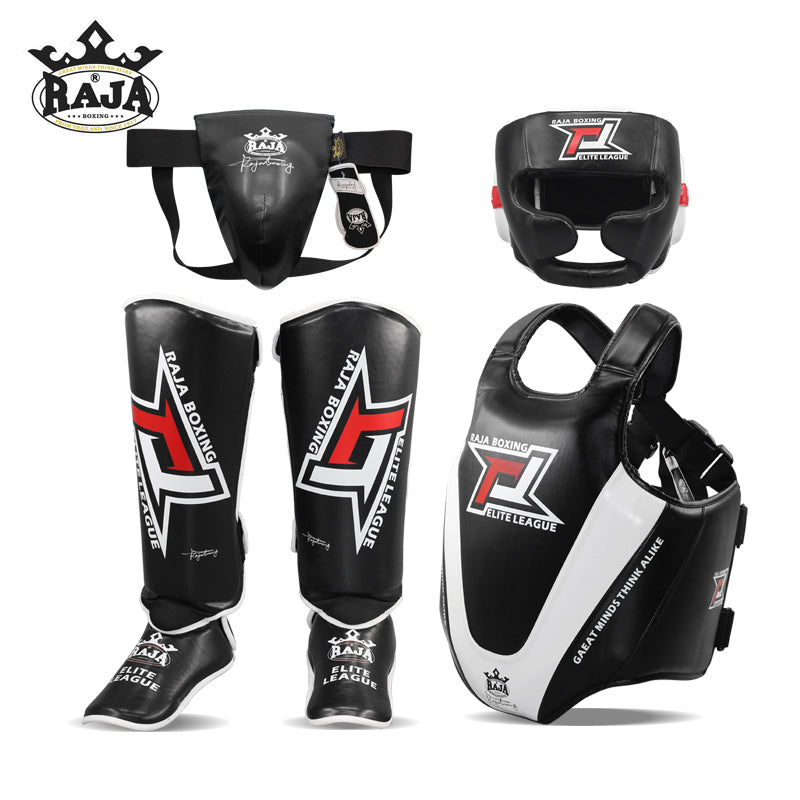 mma protective gear RAJA ELITE LEAGUE MUAY THAI BOXING MMA SPARRING PROTECTIVE GEAR SET Ad
