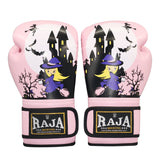 RAJA RBGP-C40 MUAY THAI BOXING GLOVES Cooltex PU Leather Kids 6 oz Little Witch