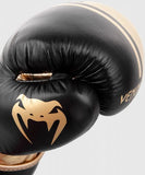 VENUM-03805-126 SHIELD PRO BOXING GLOVES VERLCRO NAPPA LEATHER 10-12 OZ Black Gold