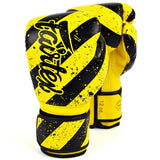 Fairtex BGV14 ARTIST COLLECTION MUAY THAI-BOXHANDSCHUHE 8-16 oz Gelb Schwarz