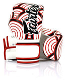 Fairtex BGV14 JAPANESE ART RED WAVE MUAY THAI BOXING GLOVES 8-16 oz