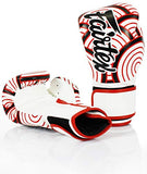 Fairtex BGV14 JAPANESE ART RED WAVE MUAY THAI BOXING GLOVES 8-16 oz