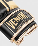 VENUM-03805-126 SHIELD PRO BOXING GLOVES VERLCRO NAPPA LEATHER 10-12 OZ Black Gold