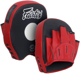 FAIRTEX FMV14 SHORT FOCUS MITTS PADS Black Red