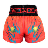 Tuff MS622 Muay Thai Boxing Shorts S-XXL White with Blue Dragon