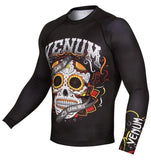 VENUM-02578-001 SANTA MUERTE 2.0 MMA Rashguard LONG SLEEVES XS-XXL Black