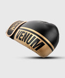 VENUM-03805-126 SHIELD PRO BOXING GLOVES VERLCRO NAPPA LEATHER 10-12 OZ Black Gold