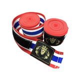 LION KING THAI FLAG MUAY THAI BOXING HANDWRAPS 0042 Elastic Cotton 4.5 m 2 Colours