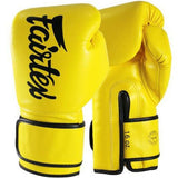 Fairtex BGV14 Lightweight Microfiber MUAY THAI BOXING GLOVES 8-16 oz Yellow