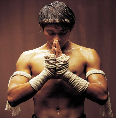 Set of Muay Thai Boran Boxing Pra Jiad Armbands / Mongkhon Headband / Handwraps Size XXS-XXL 6 Colours