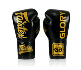 Fairtex BGLG1 Named Official X Glory Limited Edition MUAY THAI BOXING GLOVES Lace Up Leather 8-16 oz Black