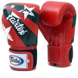 Fairtex BGV1 NATION THAI MUAY THAI BOXING GLOVES Leather 8-16 oz 6 Colours