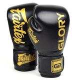 Fairtex BGVG1 X Glory MUAY THAI BOXING GLOVES 8-16 oz 2 Colours