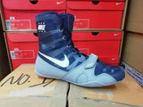 NIKE HYPERKO 1 PROFESSIONAL BOXING SHOES BOXING BOOTS US 4-13 Navy-White