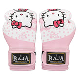 RAJA RBGP-C24 MUAY THAI BOXING GLOVES Cooltex PU Leather Kids 6 oz Hello Kitty