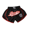 Booster Retro Slugger Muay Thai Boxing Shorts S-XXXL Black Red