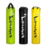 FAIRTEX HB5 MUAY THAI BOXING MMA PUNCHING HEAVY BAG - 4 FT UNFILLED Syntek Leather 36 dia x 112 cm 3 Colours