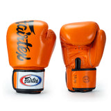 Fairtex BGV19 DELUXE TIGHT-FIT MUAY THAI BOXING GLOVES Leather 8-16 oz 5 Colours