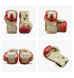 RAJA RBGP-C22 MUAY THAI BOXING GLOVES Cooltex PU Leather Kids  6 oz Iron Man