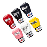 Fairtex BGV1 "Tight-Fit" Design THAI MUAY THAI BOXING GLOVES Leather 8-16 oz 6 Colours