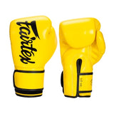 Fairtex BGV14 Lightweight Microfiber MUAY THAI BOXING GLOVES 8-16 oz Yellow