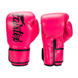 Fairtex BGV14 Lightweight Microfiber MUAY THAI BOXING GLOVES 8-16 oz Pink-Black