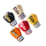 Fairtex BGV19 DELUXE TIGHT-FIT MUAY THAI BOXING GLOVES Leather 8-16 oz 5 Colours