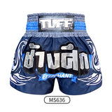Tuff MS636 Muay Thai Boxing Shorts S-XXL Blue War Elephant