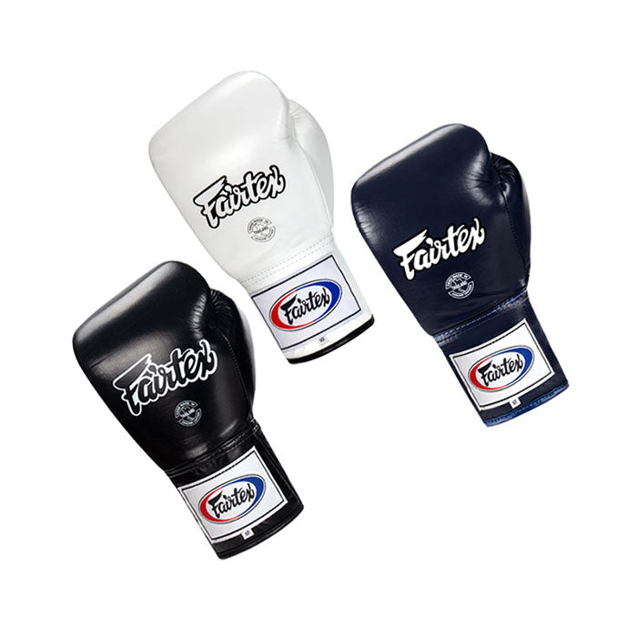 Fairtex BGL6 MUAY THAI BOXING GLOVES Lace Up Leather 8-16 oz 4