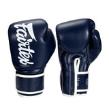 Fairtex BGV14 Lightweight Microfiber MUAY THAI BOXING GLOVES 8-16 oz Blue White