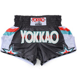YOKKAO 90's CARBONFIT MUAY THAI MMA BOXING Shorts S-XXL Black