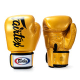 Fairtex BGV19 DELUXE TIGHT-FIT MUAY THAI BOXING GLOVES Leather 8-16 oz 5 Colours