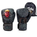 Fairtex Heart of a Warrior Premium Limited Edition MUAY THAI BOXING GLOVES Leather 8-16 oz