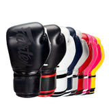 Fairtex BGV14 Lightweight Microfiber MUAY THAI BOXING GLOVES 8-16 oz Black