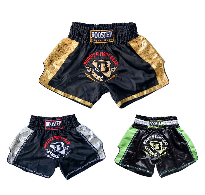 Booster TBT Pro Muay Thai Boxing Shorts S-XXXL Black Silver XL / Black Silver Booster TBT Pro Muay Thai Boxing Shorts S-XXXL Black Silver XL / Black Silver