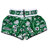 YOKKAO ROCK 'N ROLLA CARBONFIT MUAY THAI MMA BOXING Shorts S-XXL Green