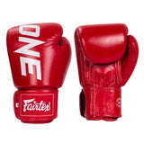 Fairtex BGV1 ONE Championship MUAY THAI BOXING GLOVES Leather 8-16 oz 4 Colours