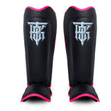 TOP KING TKSGRB MUAY THAI BOXING MMA SHIN GUARD PROTECTOR Superfine Fiber M-XL Black Pink
