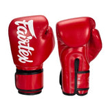 Fairtex BGV14 Lightweight Microfiber MUAY THAI BOXING GLOVES 8-16 oz Red White