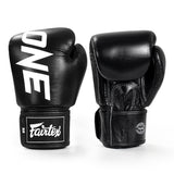 Fairtex BGV1 ONE Championship MUAY THAI BOXING GLOVES Leather 8-16 oz 4 Colours